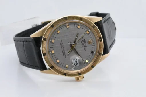 Mind-boggling Replica Rolex Oyster Perpetual Date 1501 Caliber 1570 Automatic Movement 34mm Yellow Gold Case Mens/unisex Watch - Image 4