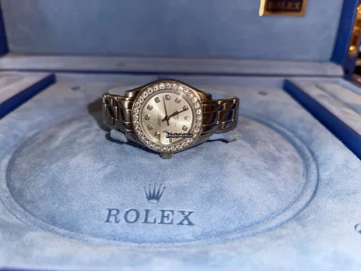 Pleasing Replica Rolex Lady-datejust Pearlmaster 69299 Automatic Movement 29mm White Gold Case Womens Watch - Image 11