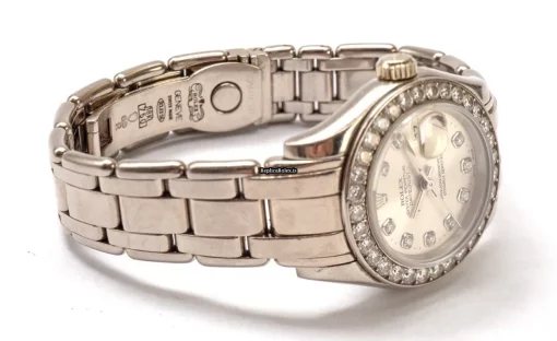 Pleasing Replica Rolex Lady-datejust Pearlmaster 69299 Automatic Movement 29mm White Gold Case Womens Watch - Image 6