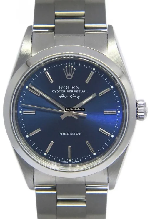 Best Replica Rolex Air King Precision 14000 Automatic Movement 34mm Steel Case Watch