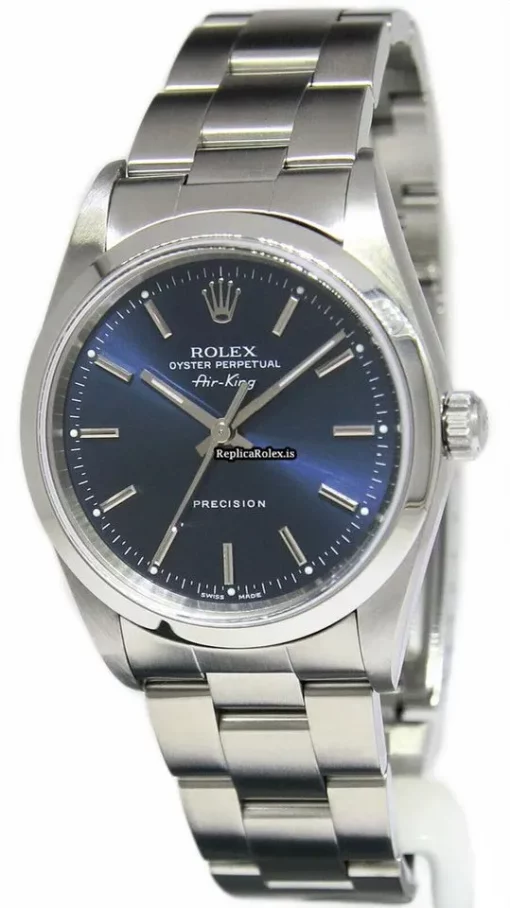 Best Replica Rolex Air King Precision 14000 Automatic Movement 34mm Steel Case Watch - Image 3
