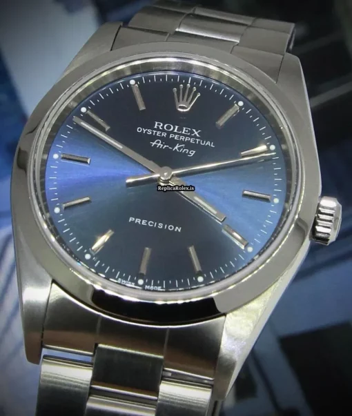 Best Replica Rolex Air King Precision 14000 Automatic Movement 34mm Steel Case Watch - Image 4