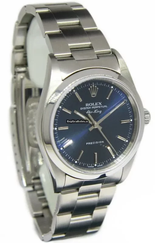 Best Replica Rolex Air King Precision 14000 Automatic Movement 34mm Steel Case Watch - Image 6