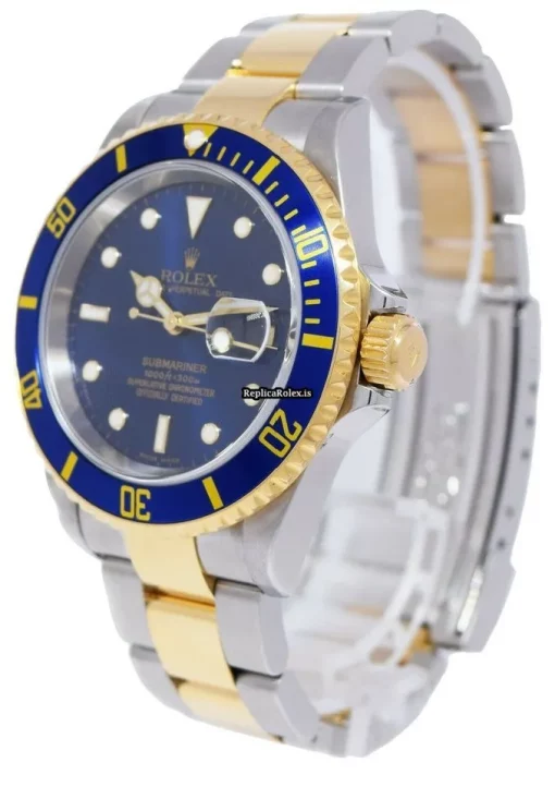 Perfect Replica Rolex Submariner Date 16613 Automatic Movement 40mm Gold/steel Case Mens/unisex Watch - Image 3