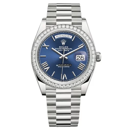 Incredible Replica Rolex Day-date 40 228349rbr Caliber 3255 Automatic Movement 40x48mm White Gold Case Mens/unisex Watch