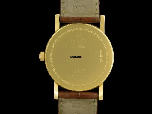Durable Copy Rolex Cellini 8255sh Caliber 1600 Manual Winding Movement 32x38.5mm Yellow Gold Case Mens/unisex Watch - Image 6