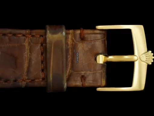 Durable Copy Rolex Cellini 8255sh Caliber 1600 Manual Winding Movement 32x38.5mm Yellow Gold Case Mens/unisex Watch - Image 7