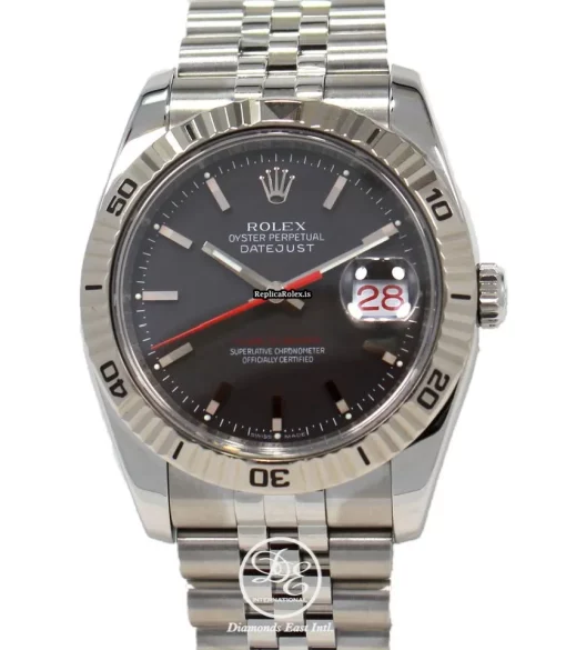 Exquisite Replica Rolex Datejust Turn-o-graph 116264 Automatic Movement 36mm Steel Case Watch - Image 2