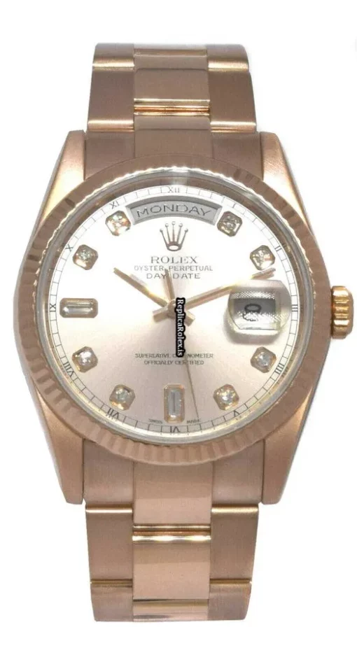 Attractive Replica Rolex Day-date 36 118235 Automatic Movement 36mm Rose Gold Case Mens/unisex Watch - Image 2