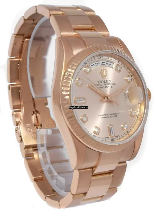 Attractive Replica Rolex Day-date 36 118235 Automatic Movement 36mm Rose Gold Case Mens/unisex Watch - Image 5