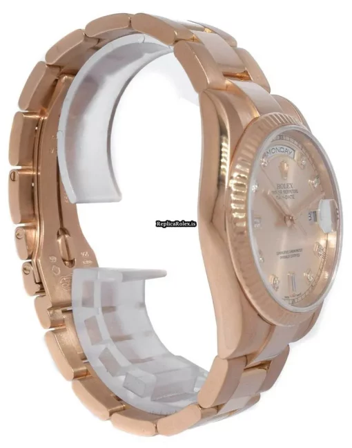 Attractive Replica Rolex Day-date 36 118235 Automatic Movement 36mm Rose Gold Case Mens/unisex Watch - Image 8