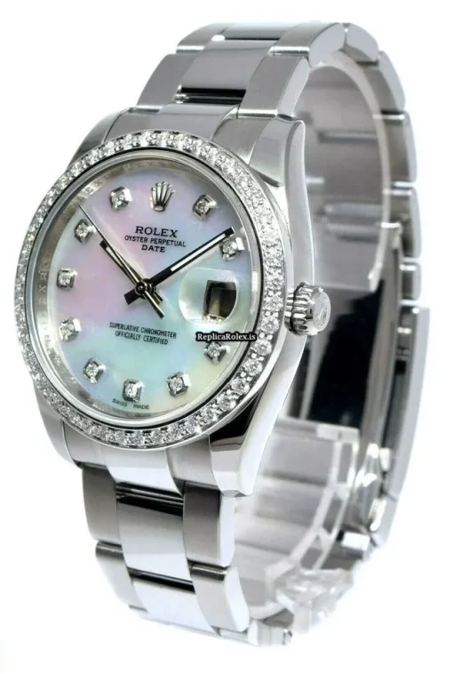 Top Fake Rolex Oyster Perpetual Date 115200 Automatic Movement 34mm Steel Case Watch - Image 3