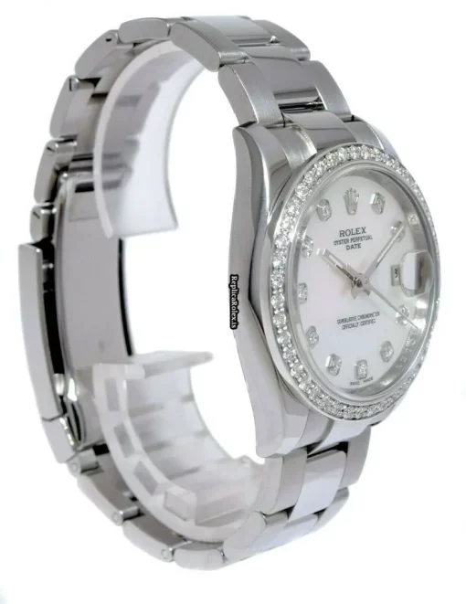 Top Fake Rolex Oyster Perpetual Date 115200 Automatic Movement 34mm Steel Case Watch - Image 5