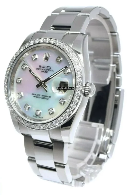 Top Fake Rolex Oyster Perpetual Date 115200 Automatic Movement 34mm Steel Case Watch - Image 8