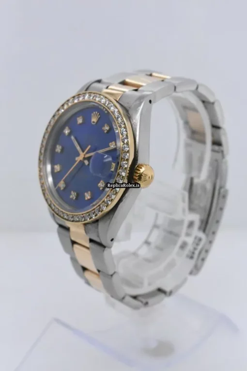 Unique Replica Rolex Oyster Perpetual Date 1505 Caliber 1570 Automatic Movement 34mm Gold/steel Case Mens/unisex Watch - Image 2