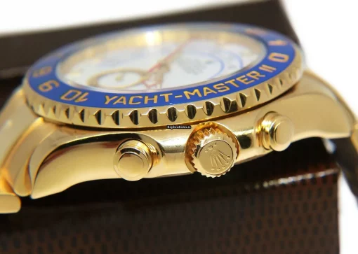 Great Replica Rolex Yacht-master II 116688 Automatic Movement 44mm Yellow Gold Case Mens/unisex Watch - Image 3