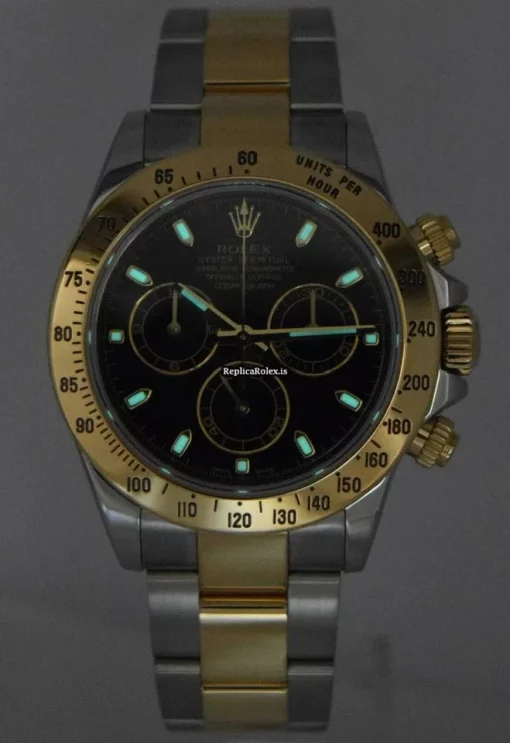 Offering Fake Rolex Daytona 116523 Automatic Movement 40mm Gold/steel Case Mens/unisex Watch - Image 4