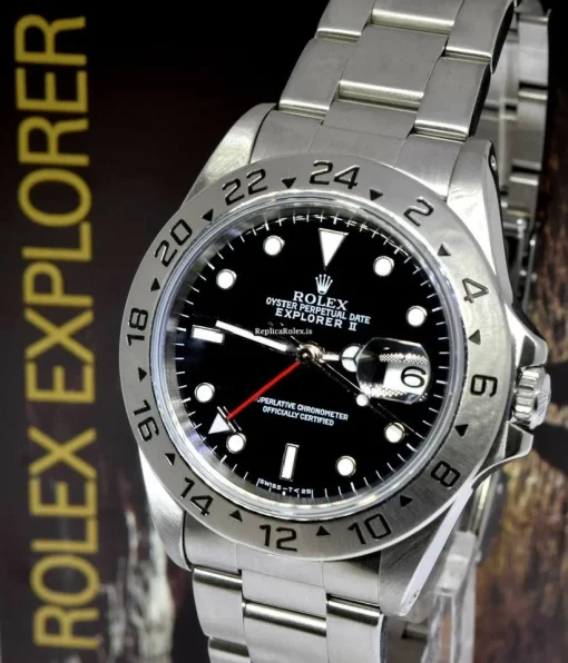 Excellent Fake Rolex Explorer II 16570 Automatic Movement 40mm Steel Case Mens/unisex Watch - Image 4