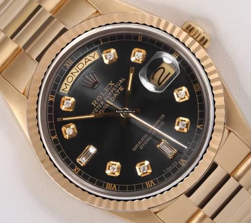 Great Clone Rolex Day-date 36 18238 Automatic Movement 36mm Yellow Gold Case Womens Watch