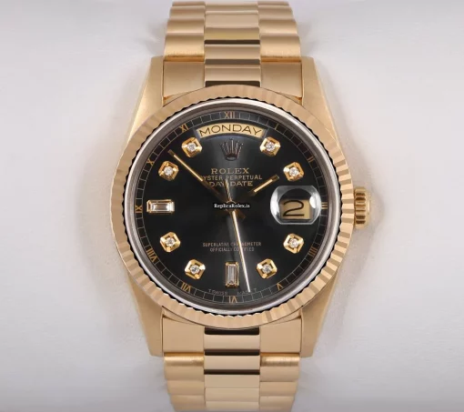 Great Clone Rolex Day-date 36 18238 Automatic Movement 36mm Yellow Gold Case Womens Watch - Image 2