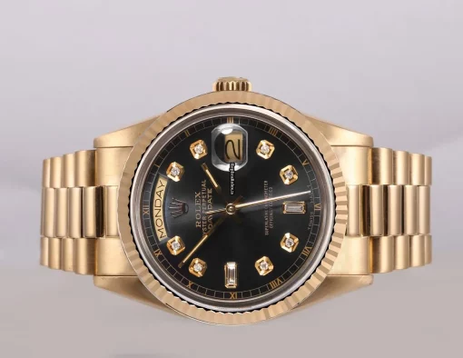 Great Clone Rolex Day-date 36 18238 Automatic Movement 36mm Yellow Gold Case Womens Watch - Image 4