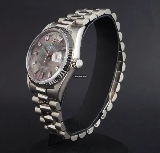 Epic Replica Rolex Day-date 36 18239 Caliber 3155 Automatic Movement 36mm White Gold Case Mens/unisex Watch - Image 2