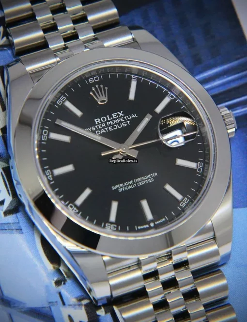 Wonderful Fakes Rolex Datejust 126300 Automatic Movement 41mm Steel Case Watch - Image 6