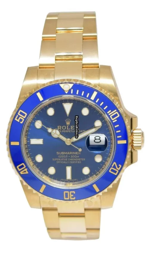 Durable Replica Rolex Submariner Date 116618lb Automatic Movement 40mm Yellow Gold Case Watch - Image 10