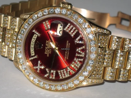 Swiss Copy Rolex Day-date Self Winding Automatic 36mm Yellow Gold Case Mens/unisex Watch
