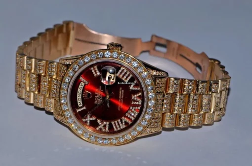 Swiss Copy Rolex Day-date Self Winding Automatic 36mm Yellow Gold Case Mens/unisex Watch - Image 5