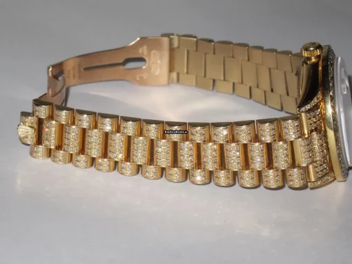 Swiss Copy Rolex Day-date Self Winding Automatic 36mm Yellow Gold Case Mens/unisex Watch - Image 6