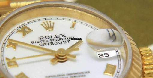 Amazing Replica Rolex Lady-datejust 69178 Automatic Movement 26mm Yellow Gold Case Womens Watch - Image 5