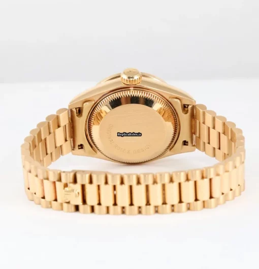 Excellent Copies Rolex Lady-datejust 69158 Automatic Movement 26mm Yellow Gold Case Womens Watch - Image 6