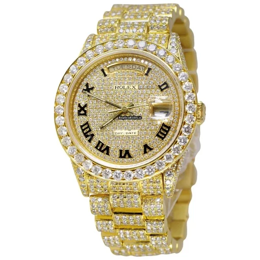 Terrific Replica Rolex Day-date Self Winding Automatic 36mm Yellow Gold Case Mens/unisex Watch