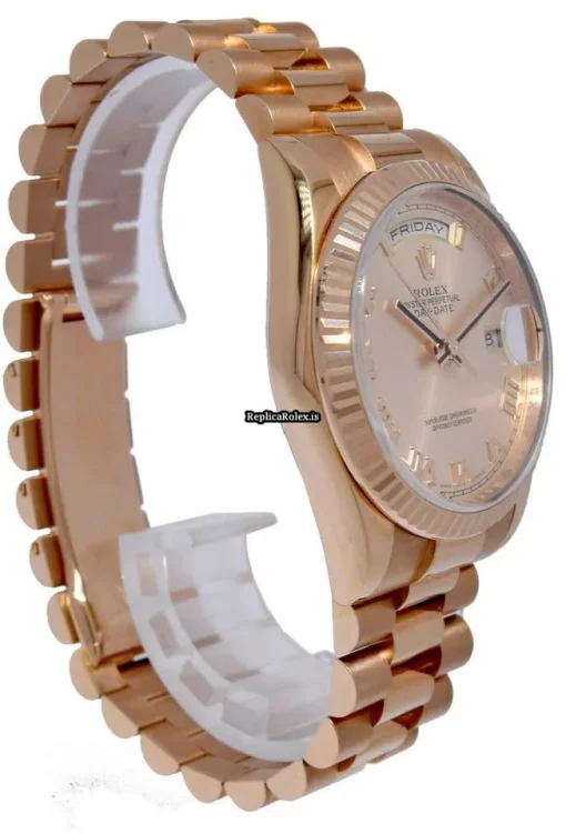 Superb Fake Rolex Day-date 36 118235 Automatic Movement 36mm Rose Gold Case Mens/unisex Watch - Image 7