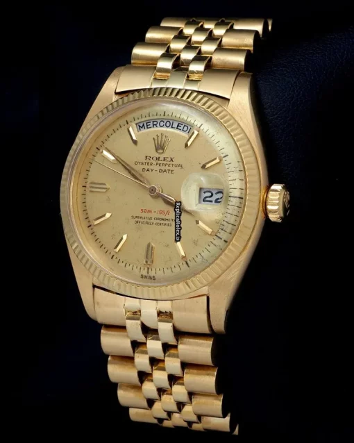 Wholesale Replica Rolex Day-date 6611 Automatic Movement 36mm Yellow Gold Case Mens/unisex Watch - Image 4