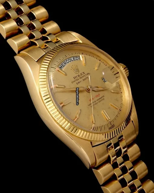Wholesale Replica Rolex Day-date 6611 Automatic Movement 36mm Yellow Gold Case Mens/unisex Watch - Image 7