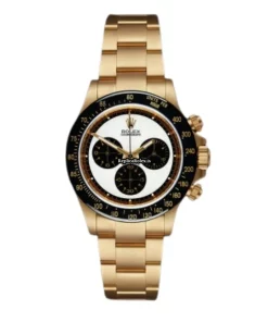 Superior Clone Rolex Daytona 116528 Caliber 4130 Automatic Movement 40mm Yellow Gold Case Mens/unisex Watch
