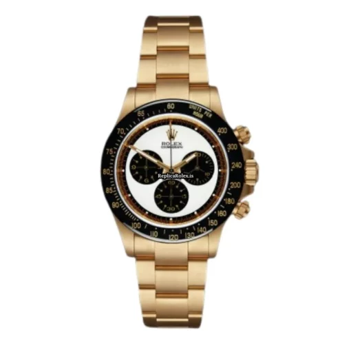 Superior Clone Rolex Daytona 116528 Caliber 4130 Automatic Movement 40mm Yellow Gold Case Mens/unisex Watch