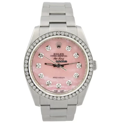 Excellent Imitation Rolex Air King 114200 Caliber 3130 Automatic Movement 34mm Steel Case Mens/unisex Watch