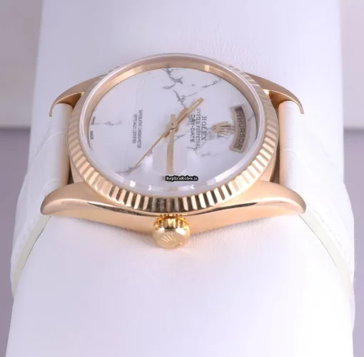 Trustworthy Replica Rolex Day-date 36 18038 Automatic Movement 36mm Yellow Gold Case Mens/unisex Watch - Image 3