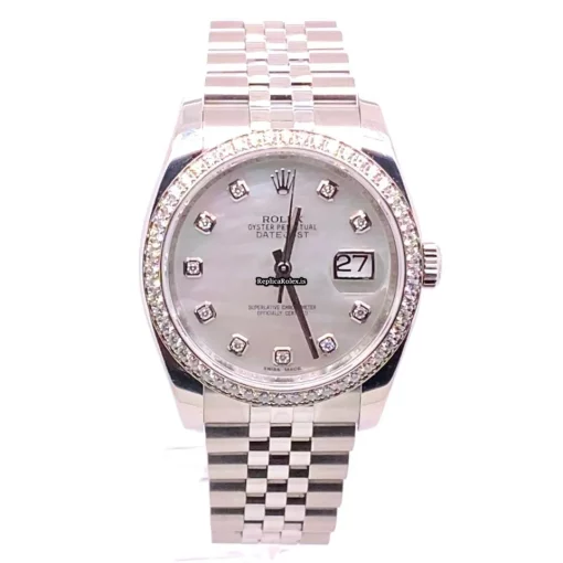Wholesale Copy Rolex Datejust 116244 Caliber 3135 Automatic Movement 36mm Steel Case Mens/unisex Watch - Image 5