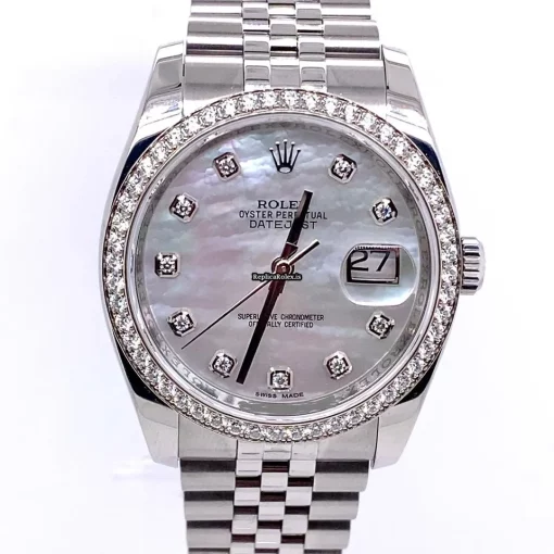 Wholesale Copy Rolex Datejust 116244 Caliber 3135 Automatic Movement 36mm Steel Case Mens/unisex Watch - Image 6