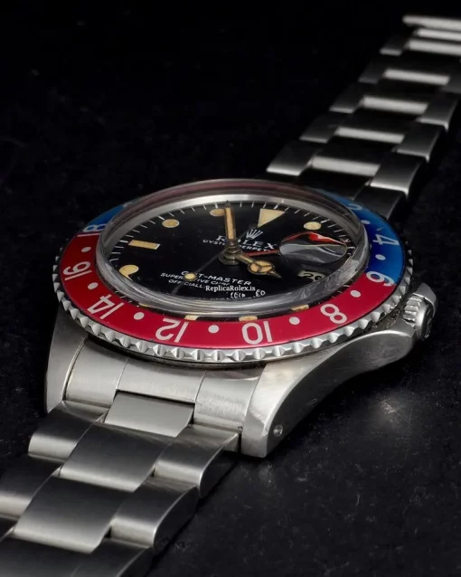 Incredible Replica Rolex Gmt-master 1675 Automatic Movement 40mm Steel Case Mens/unisex Watch - Image 10
