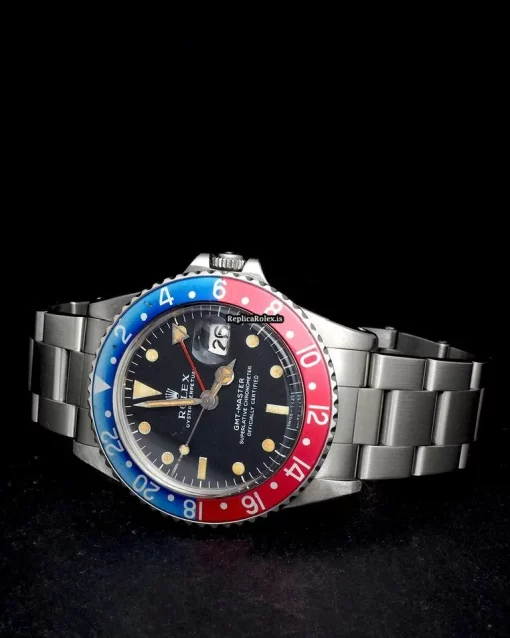 Incredible Replica Rolex Gmt-master 1675 Automatic Movement 40mm Steel Case Mens/unisex Watch - Image 11