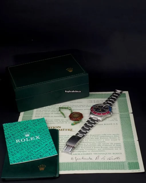 Incredible Replica Rolex Gmt-master 1675 Automatic Movement 40mm Steel Case Mens/unisex Watch - Image 3