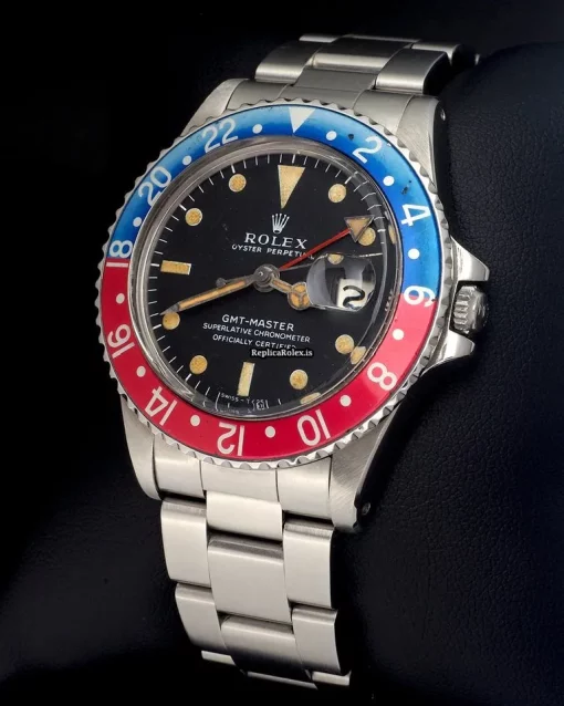 Incredible Replica Rolex Gmt-master 1675 Automatic Movement 40mm Steel Case Mens/unisex Watch - Image 4