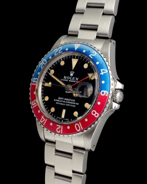 Incredible Replica Rolex Gmt-master 1675 Automatic Movement 40mm Steel Case Mens/unisex Watch - Image 7