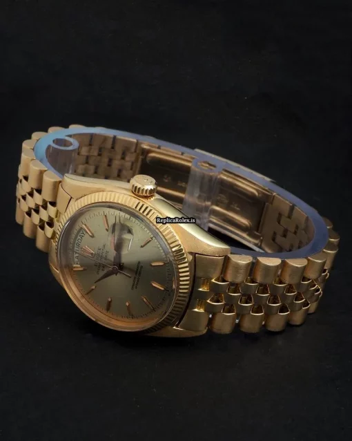 Awesome Fake Rolex Day-date 6611 Automatic Movement 36mm Rose Gold Case Watch - Image 10