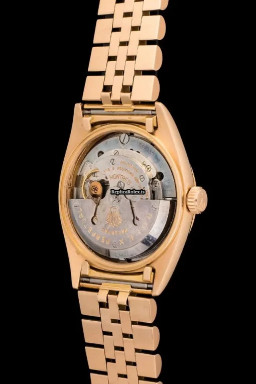 Awesome Fake Rolex Day-date 6611 Automatic Movement 36mm Rose Gold Case Watch - Image 6